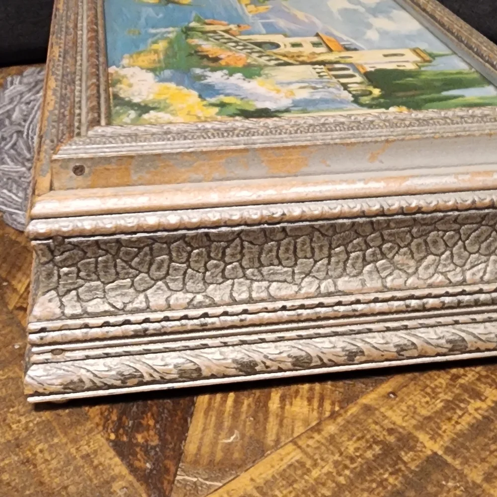 Vintage Jewelry Box with Picture Print